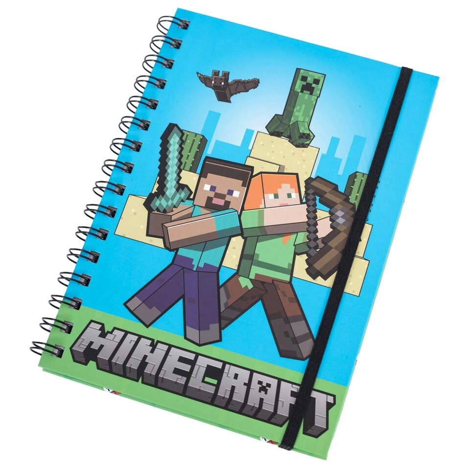 image 1 of Minecraft Logo Notebook - Multicoloured - One Size