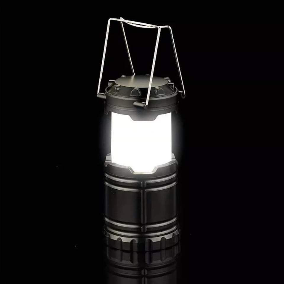 image 1 of Kingavon Collapsible Aluminium Camping Lantern - COB - Black