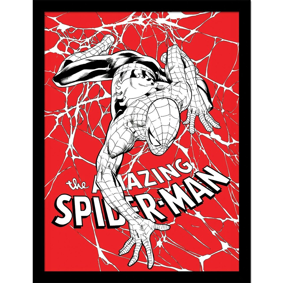 image 1 of Spider-Man (Spider's Web) Framed 30x40cm Print