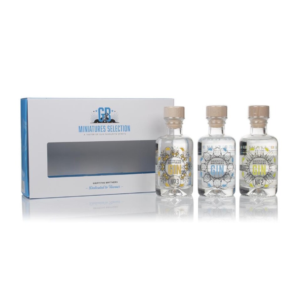 image 1 of Griffiths Brothers Gin Triple Pack 3 x 100ml