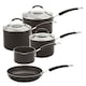 image 1 of Meyer: Non-Stick Induction Frying Pan, Saucepan & Lid Set - 5 Pieces