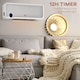 image 3 of HOMCOM Wall Downflow Heater 2 Heat and Fan 1000W2000W, Electric Space Heater with Timer Remote Oscillating, for Bedroom Home Office, White and Silver