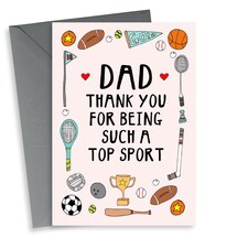 Cute Sporty Father's Day Card