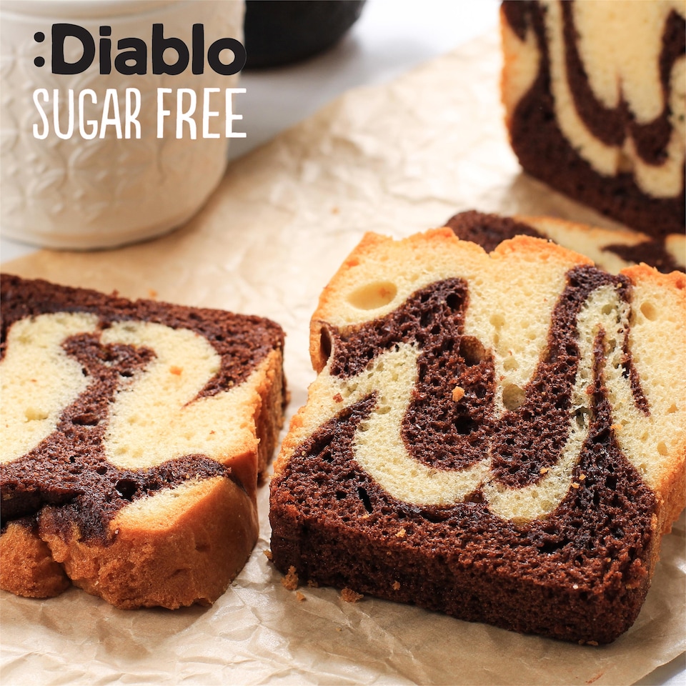 image 1 of Diablo Sugar Free Marble Cake 400g 3 Pack