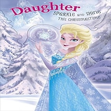 Daughter Sparkle And Shine Disney Frozen Christmas Card