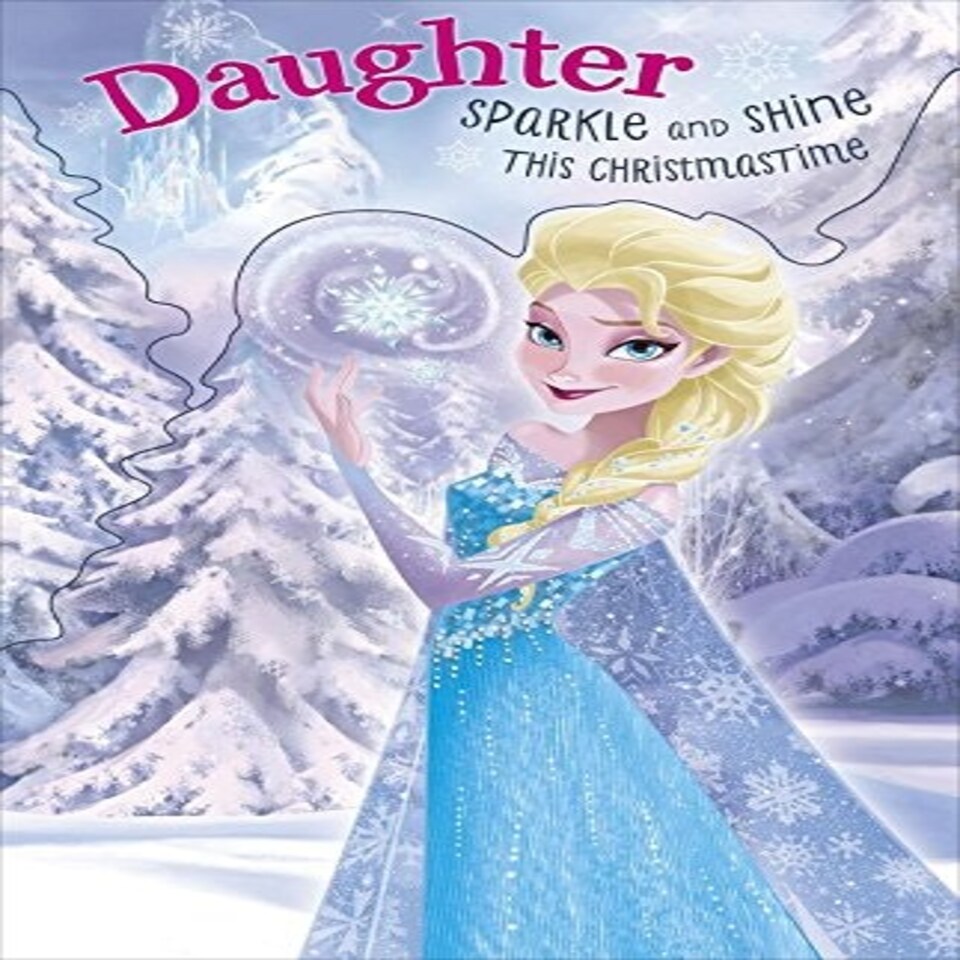 image 1 of Daughter Sparkle And Shine Disney Frozen Christmas Card