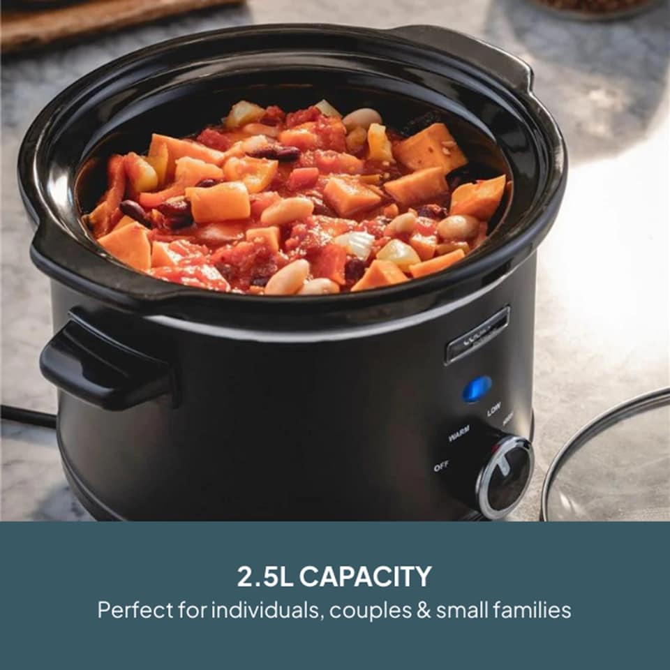 image 1 of Cooks Professional 2.5L Slow Cooker with Lid & Removable Bowl & 3 Heat Settings