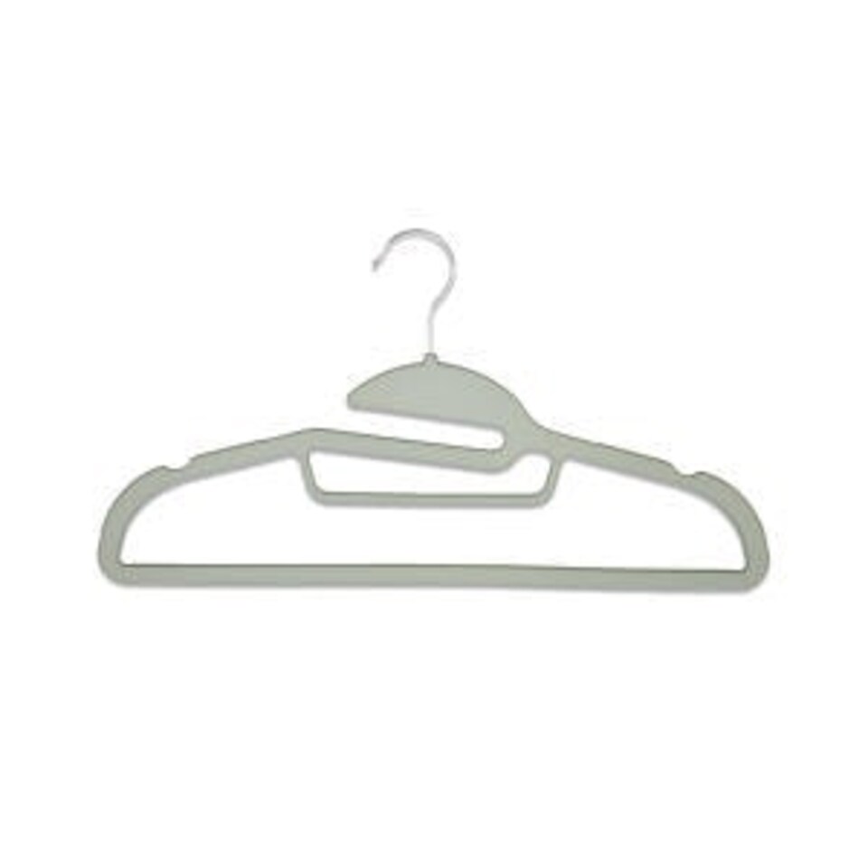 image 1 of Addis Non-Slip Rubber Hangers 10-Pack
