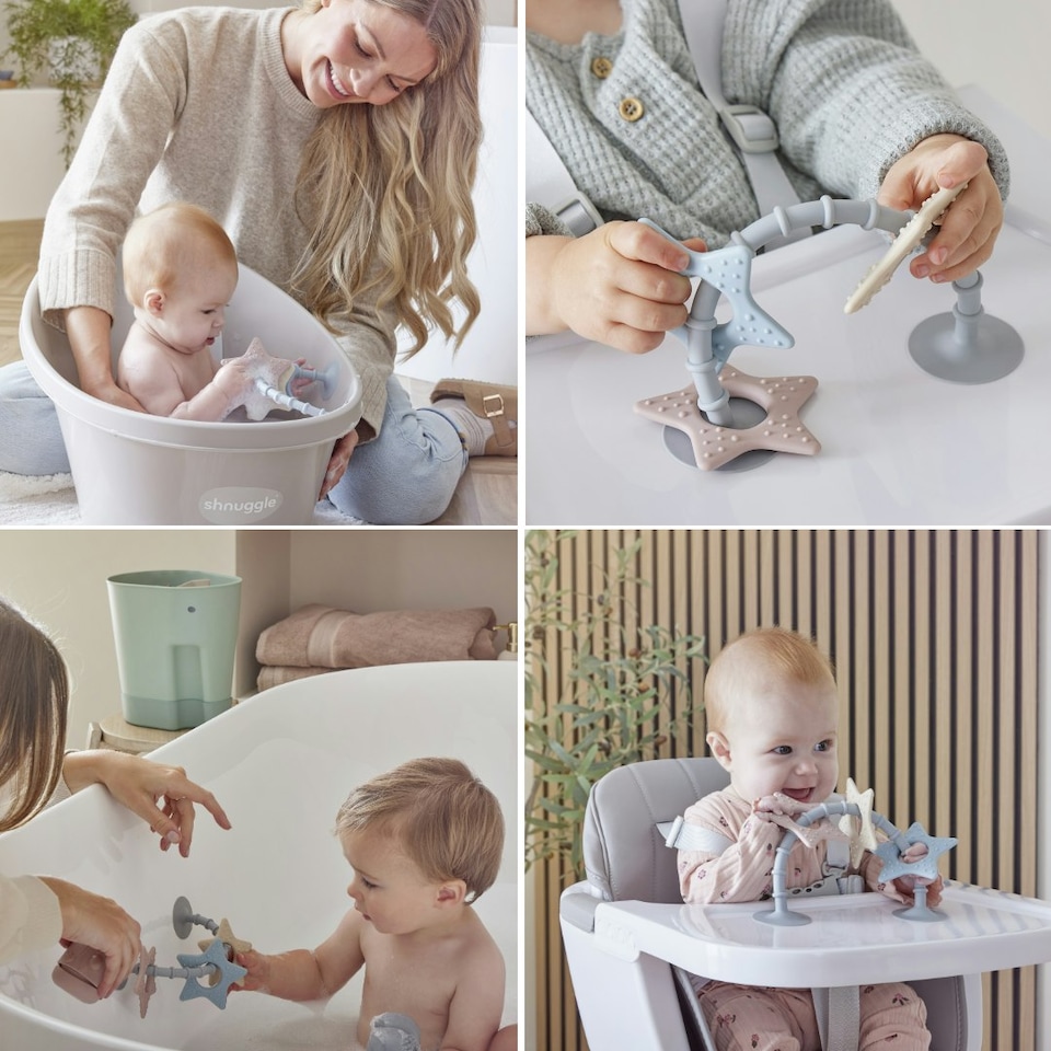 image 1 of Stick 'n' Play Sensory Star Toy and Teether