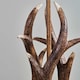 image 4 of ValueLights Caribou Brown Table Lamp White Shade and Bulb