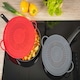 image 3 of Splatter Guard Silicone 2pc Set Ø 26 & 30cm Grey