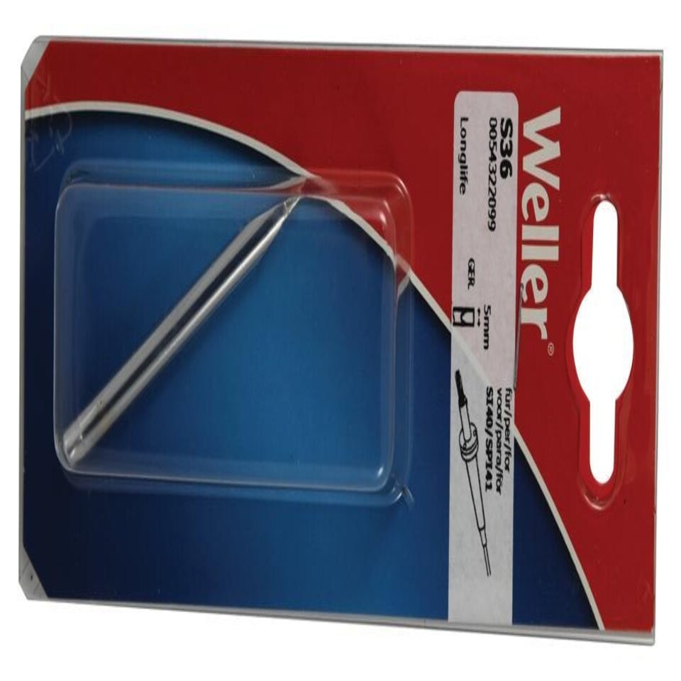 WELLER - 5.0mm Longlife Straight Soldering Iron Tip for SP40L & SI40