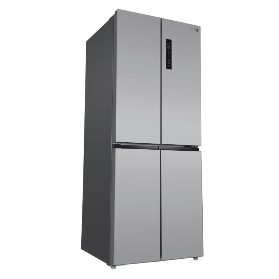 image 1 of HYE 394 Litre No Frost Cross Door American Fridge Freezer, 70cm, Inox - RF01AMCD394DS07 | Silver | Inox | 394 L