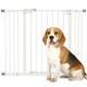 image 1 of PawHut Adjustable Safety Gate w/ 2 Extensions and Four Adjustable Screws, White