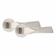 image 2 of Golden Grace 6 Pairs Modern Aura Design Premium Door Handles on Round Rose in Satin Nickel Finish Grey