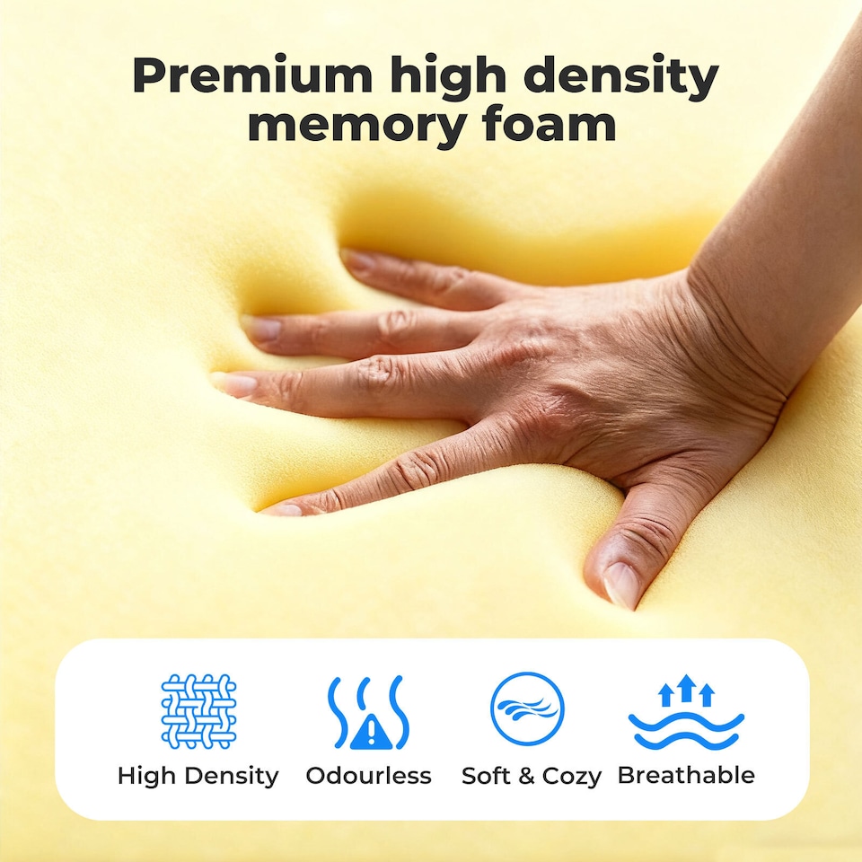 image 1 of Lavio Orthopedic Neck Pillow Memory Foam Cervical Support Pillow for Pain Relief