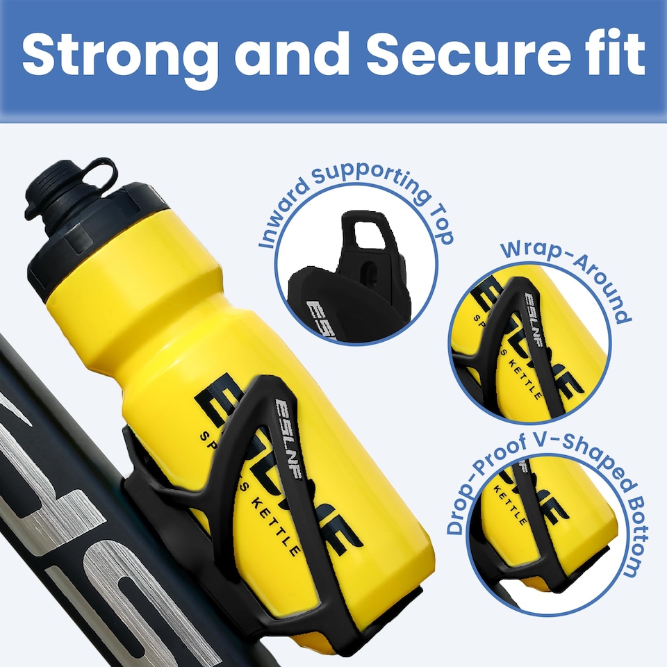 image 1 of AirTag Bike Bottle Holder with Hidden Apple AirTag Holder (No P09 Tracker)