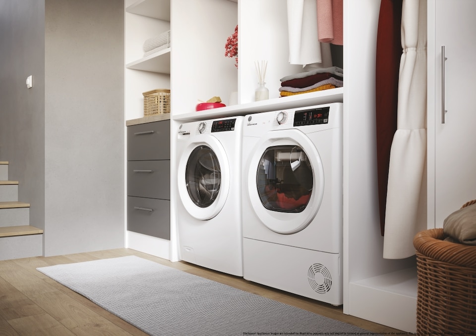 image 1 of Hoover HRE-C9TE-HDRY-350 9kg Load Condenser Tumble Dryer Class B Wi-Fi White