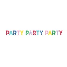 Colourful Party Paper Letter Banner 213cm