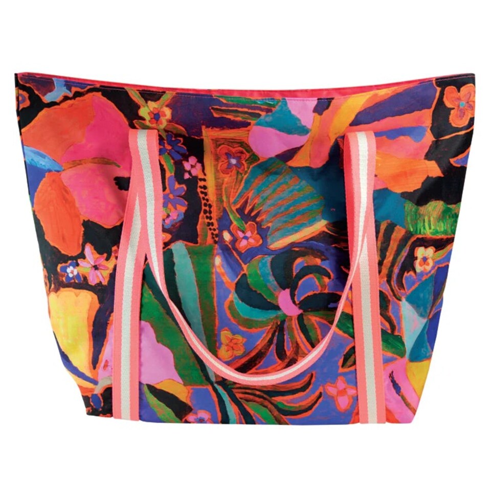 image 1 of Arthouse Recycled Plastic Large Tote Bag - PSYCHEDELIC DREAMS Multi