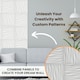 image 5 of NOVECRAFTO Wavy Wave 3D Wall Panels – 6 Sheets Covering 1.5m² | 16.15ft² Interior Cladding Set | Wavy Design Tiles – Each Panel 50x50cm Matt White