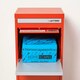 image 8 of SMART PARCEL BOX® Large Front & Rear Access Red Red