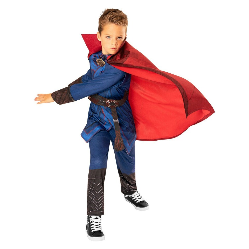 image 1 of Doctor Strange Boys Deluxe Costume - Blue/Red/Brown - 5-6 Years 5