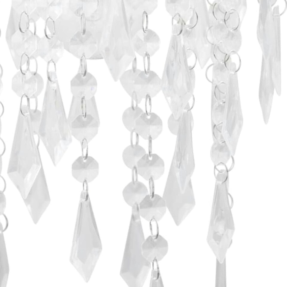image 1 of First Choice Lighting Set of 2 Chrome & Clear Jewels Light Shades Clear | Chrome