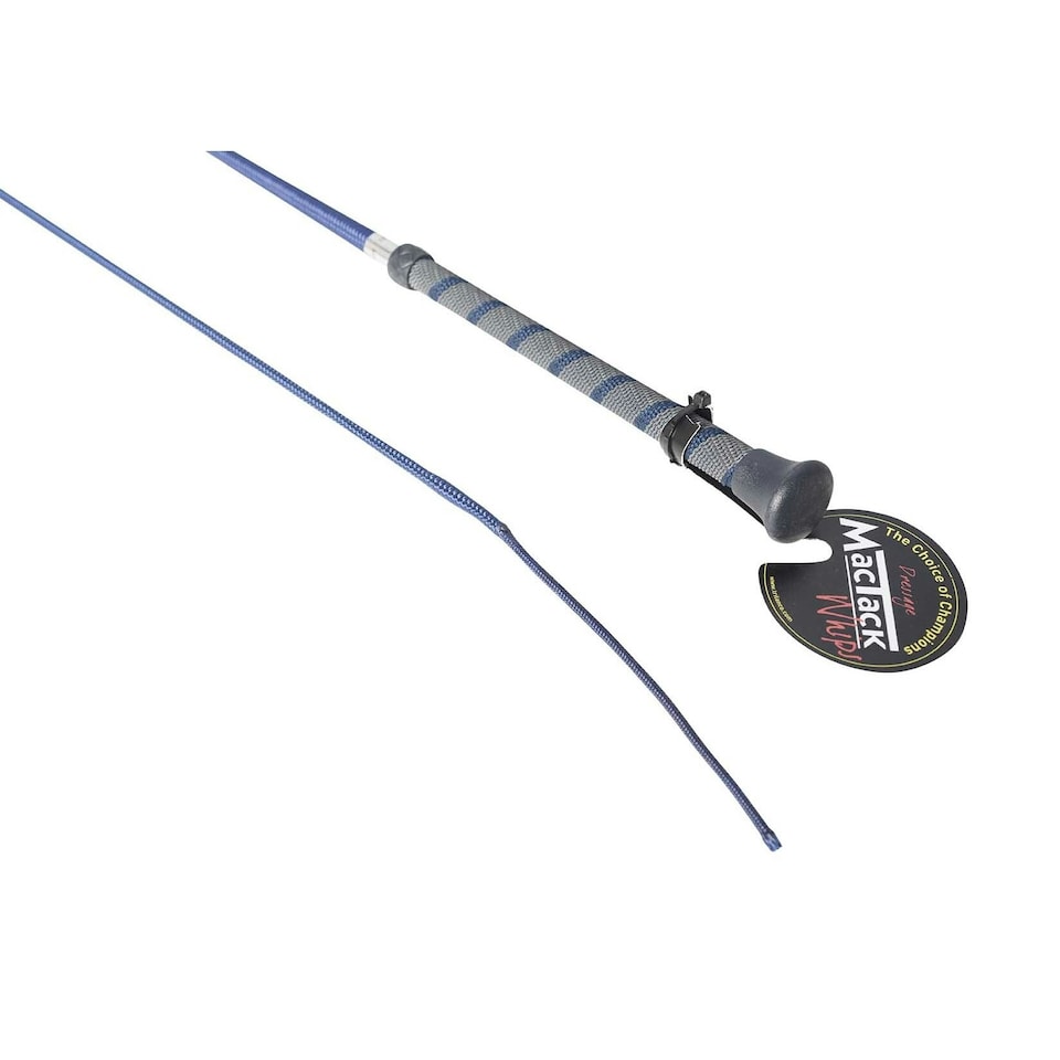 MacTack Dressage Whip With Twisted Handle - NAVY - 39 inches