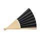 image 3 of MidOcean Fanny Bamboo Handheld Fan - Black - One Size
