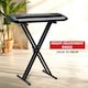 image 8 of X Frame Keyboard Stands Double Beam Music Electronic Keyboard Stand | Black