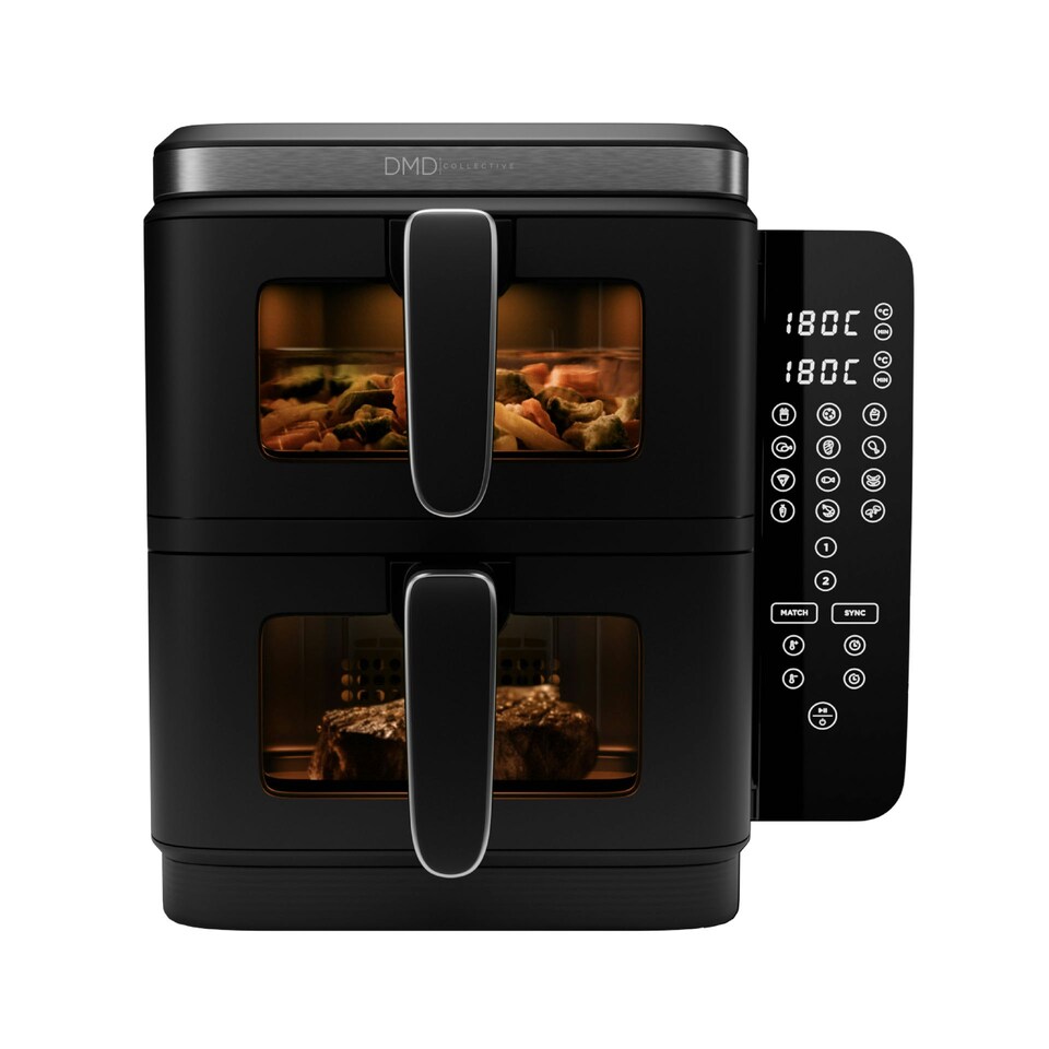image 1 of DMD 11L Vertical Dual Stacked Air Fryer with 12 Cooking Functions