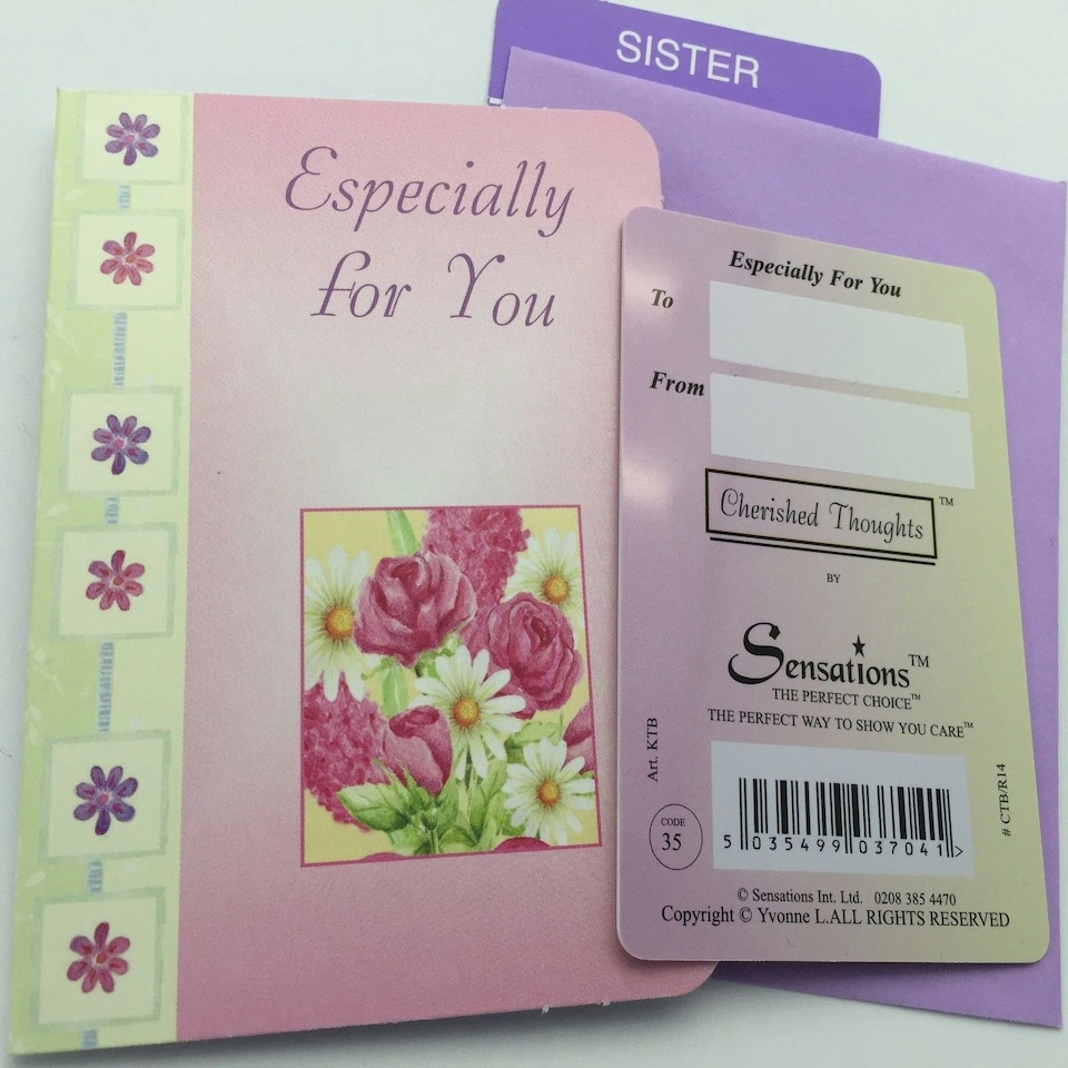 image 1 of Sister,You`re Precious To Me....Wallet Card (Sentimental Keepsake Wallet /Purse Card)