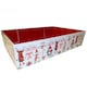 image 2 of Christmas Gift Basket Kit - Santa Snowman Hamper Tray with Red Accessories (35x24x8cm)