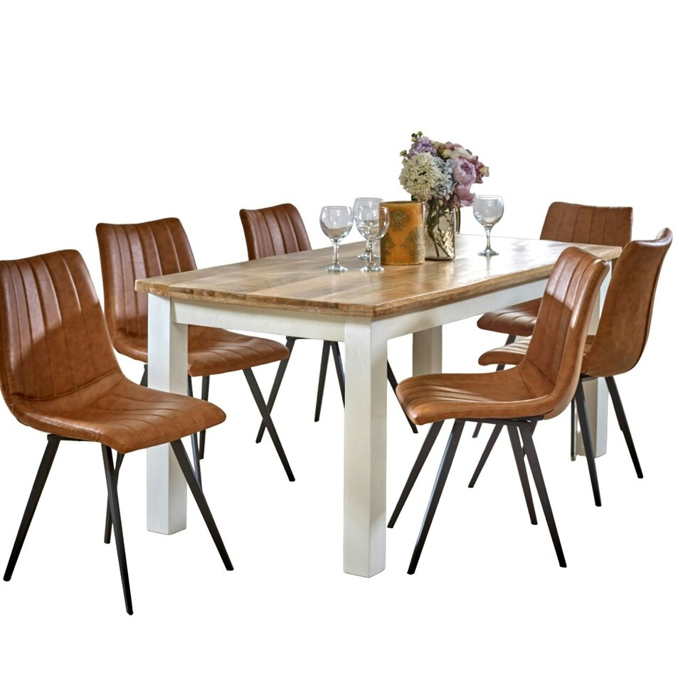 image 1 of Oscar Dining Table 170cm Solid Mango Wood