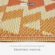image 3 of Homescapes Outdoor Rug Luxury Waterproof Reversible Recycled, For Garden, Anya Aztec | Orange | Orange and White