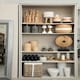 image 2 of Interiors by Premier Hurricane Candle Holder, Eco-Friendly Rattan and Iron Frame Candle Holder, Rustic Design with Sleek Handle Cream
