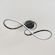 image 4 of ValueLights Infinity Matte Black Loop Bar LED Ceiling Light | Black