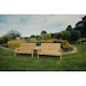 image 3 of Valley 6 Seat Set 2X3B Straight Tray - Timber - L100 x W330 x H95 cm - Fully Assembled - Set of Waterproof Cushions Included