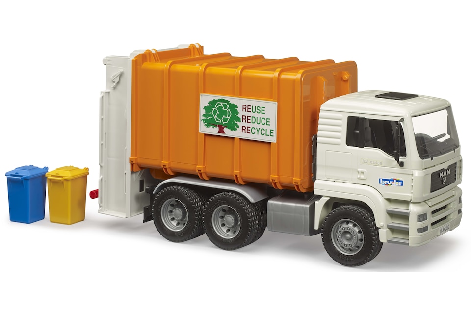 image 1 of Bruder MAN TGA Rear loading garbage truck Detailed Vehicle & Playset Model