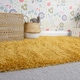 image 5 of KUKOON Ochre Yellow Deep Pile Shaggy Living Room Area Rug 240cm x 330cm