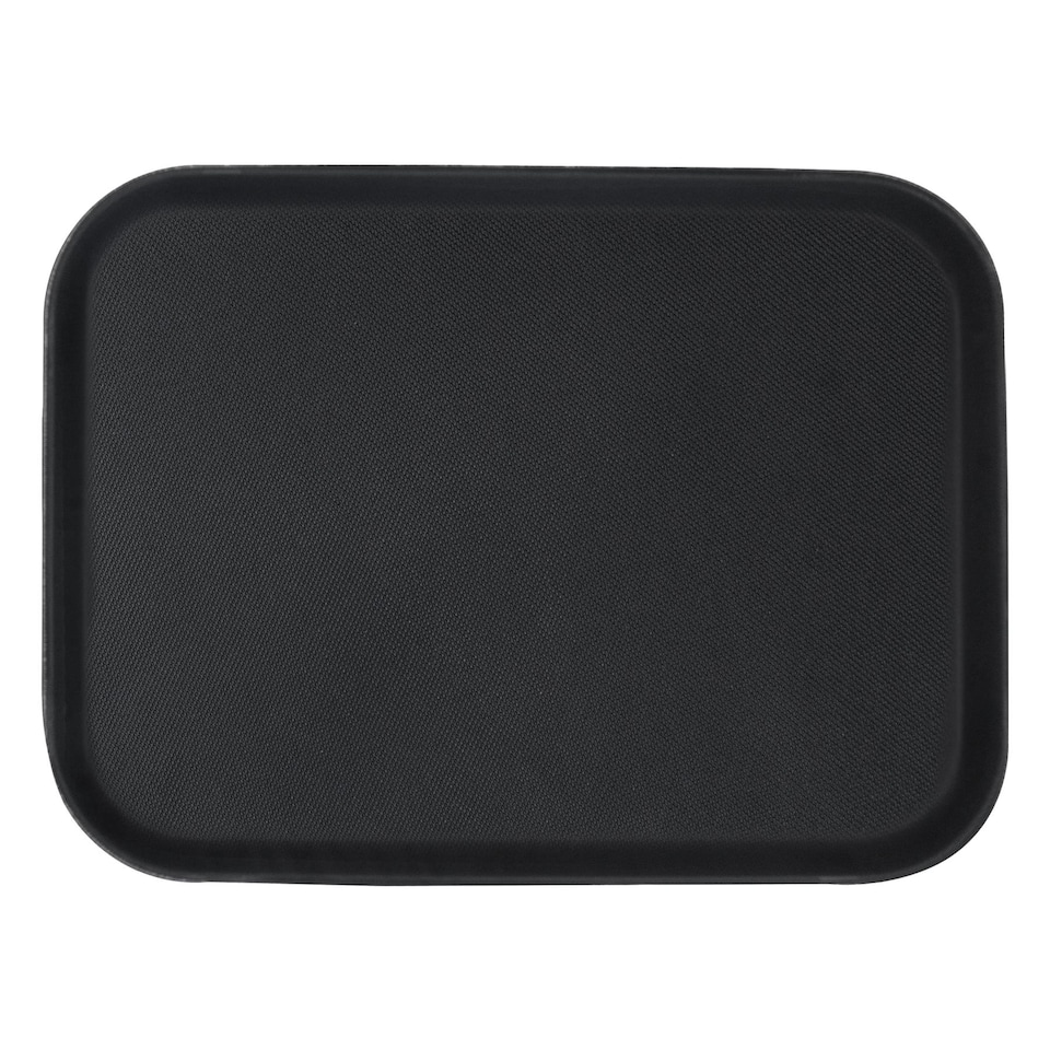 image 1 of Argon Tableware Rectangle Non-Slip Serving Tray - 56cm x 41cm - Black | Black | Black