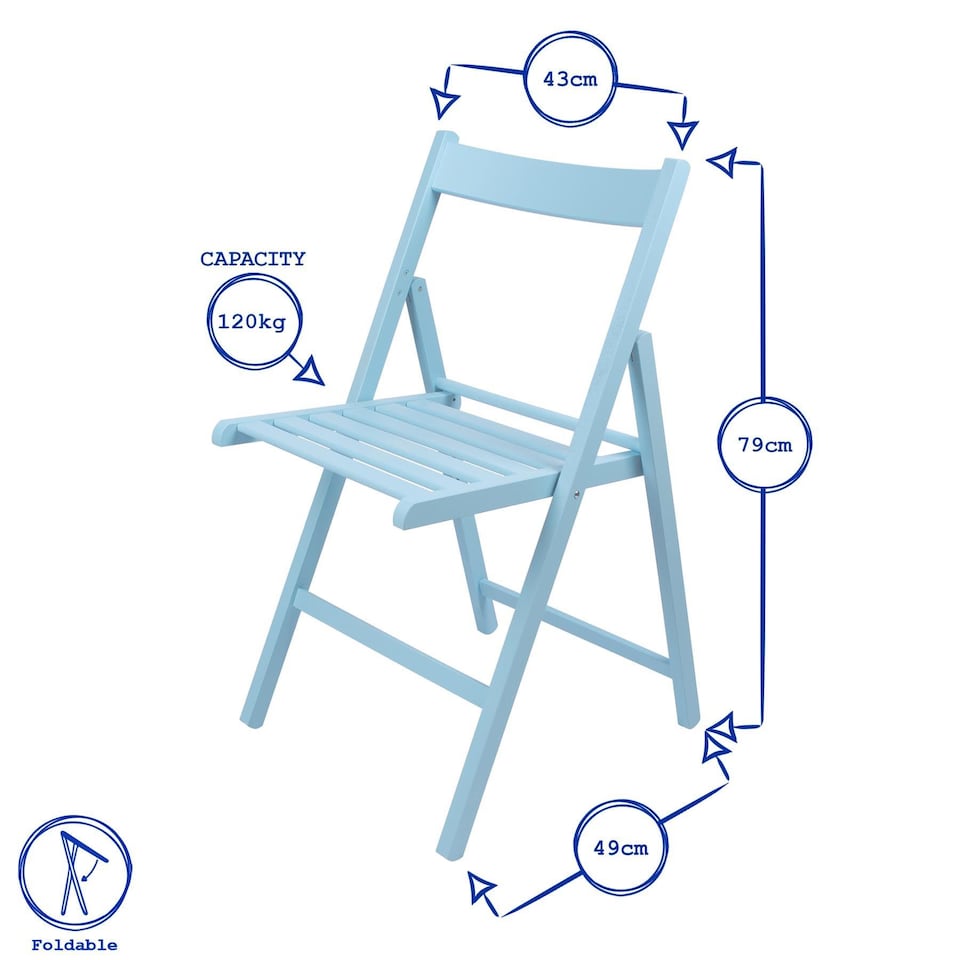 image 1 of Harbour Housewares Beech Wood Folding Chairs - Sage Green - Pack of 2 | Green | Sage Green
