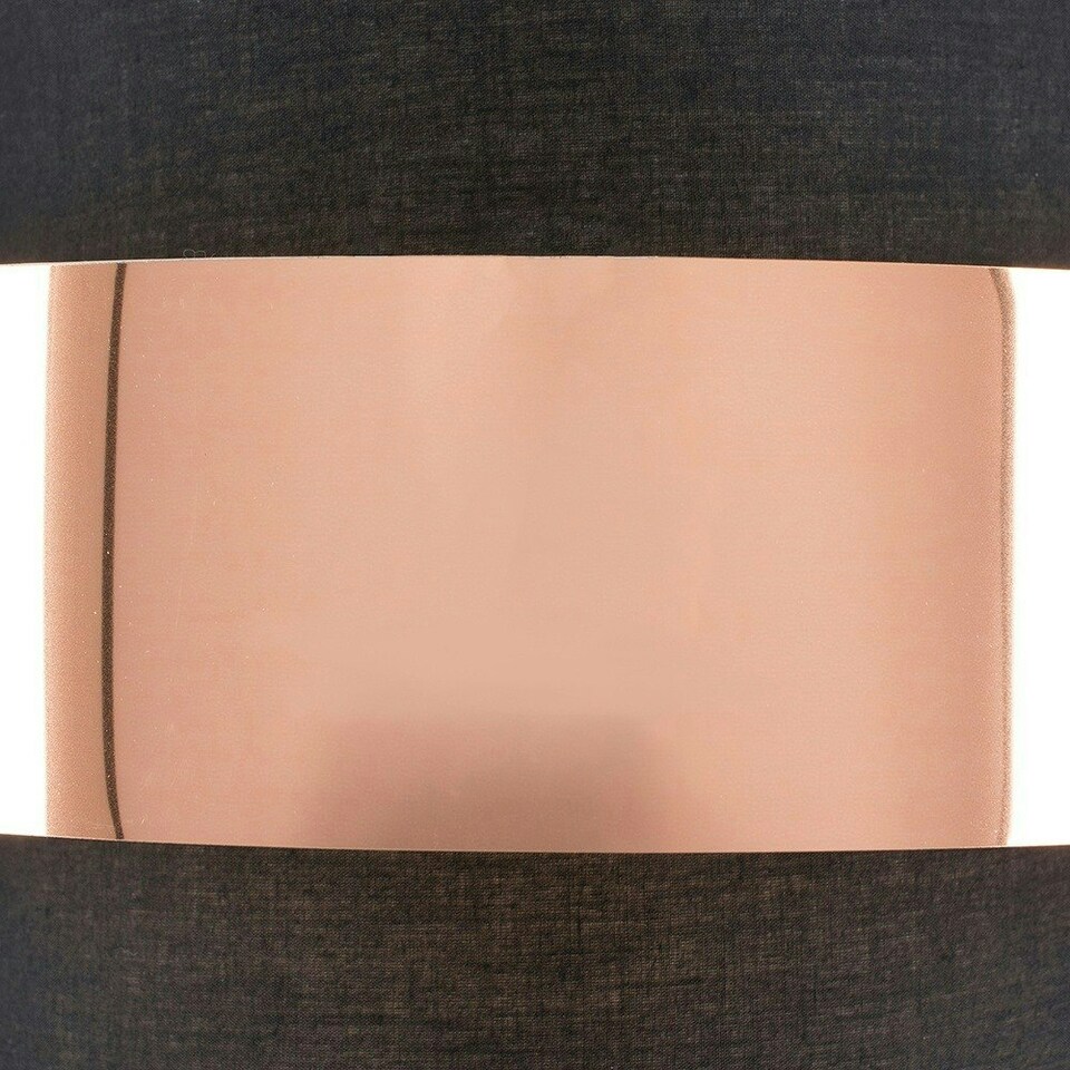 image 1 of ValueLights Modern Black And Copper Cylinder Ceiling Pendant Light Shade