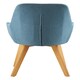 image 4 of Interiors by Premier Blue Leisure Chair, Effortless Cleaning Lounge Chair, Space-Saving Armchair, Comfortable Lobby Chair