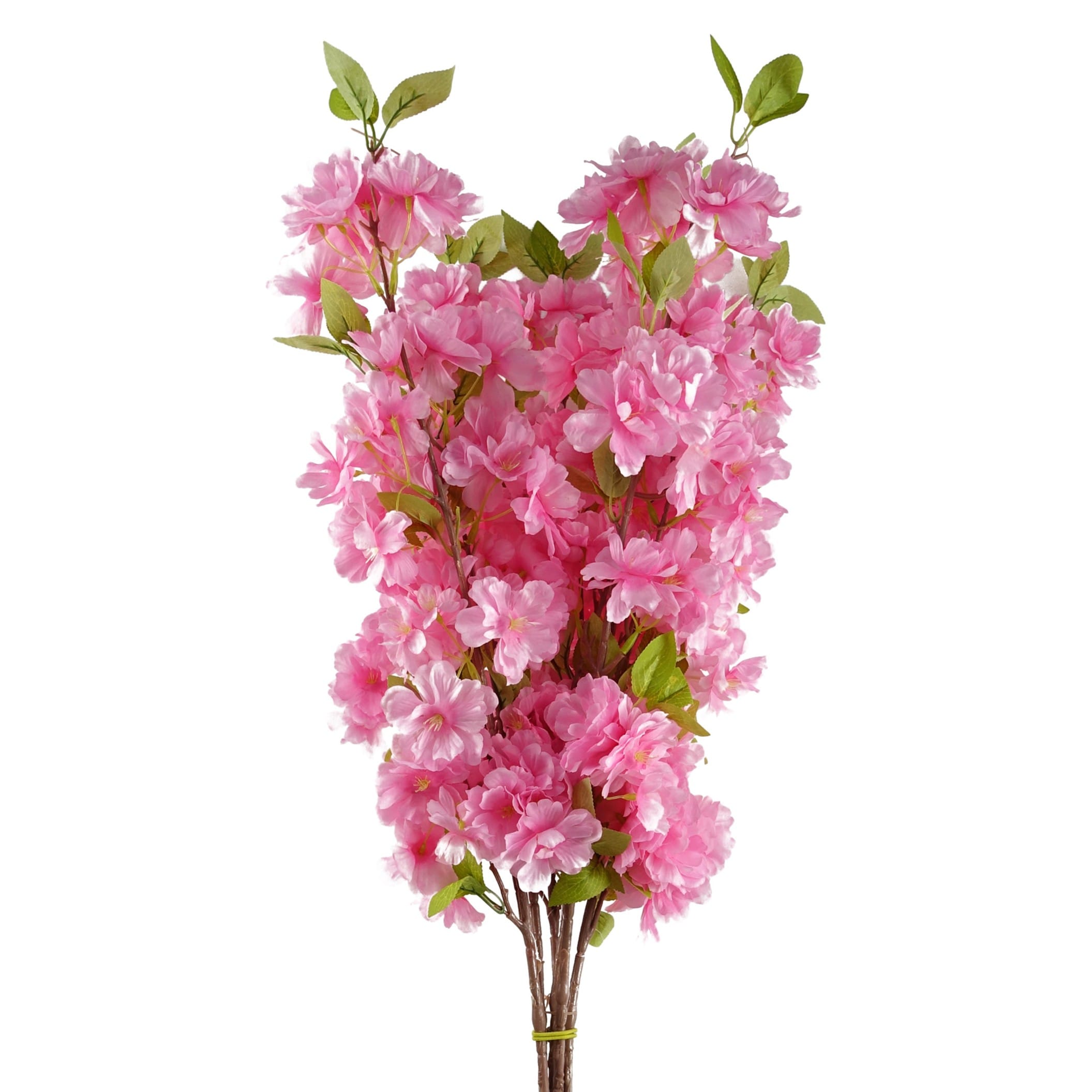 Pegdev Pack of 6 100cm Artificial Pink Blossom Stems for Display or Use