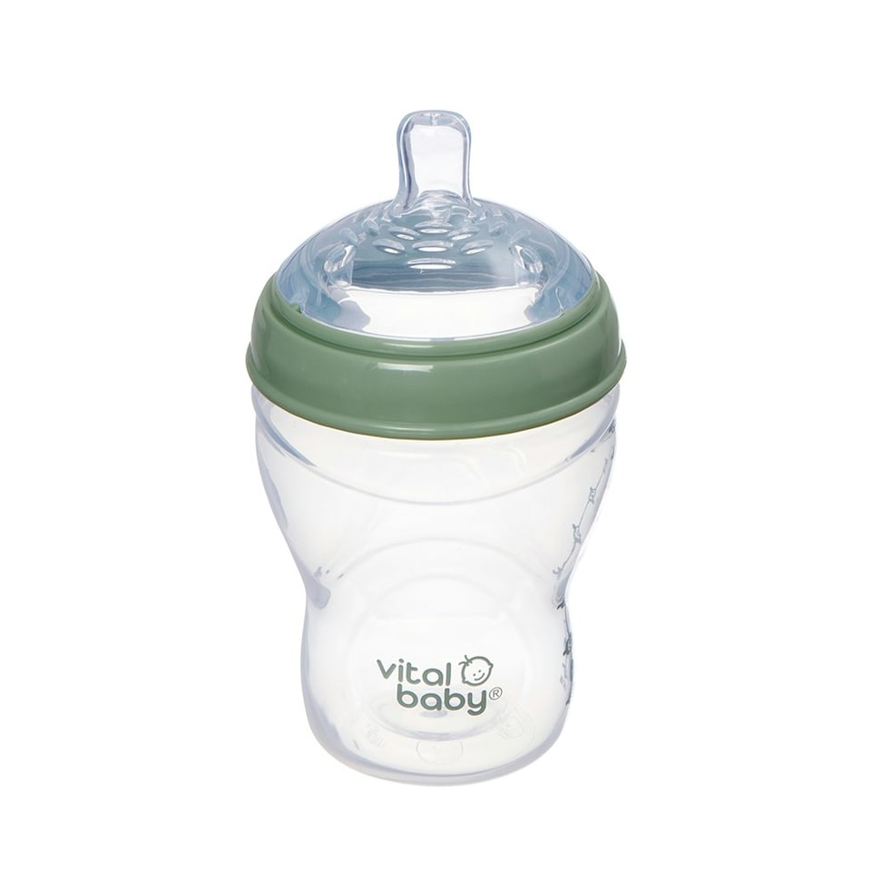 image 1 of Vital Baby Nurture breast like bottle 240ml 4pk Clear | One Size