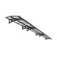 image 1 of Patio Cover Herald Door Awning Canopy 6690 Mist - Polycarbonate - L670.5 x W139 x H33 cm - Grey Grey