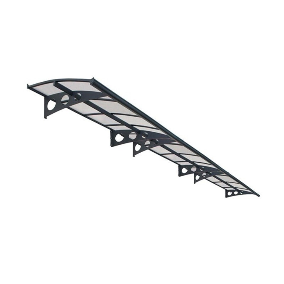 image 1 of Patio Cover Herald Door Awning Canopy 6690 Mist - Polycarbonate - L670.5 x W139 x H33 cm - Grey Grey