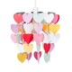 image 4 of ValueLights Heart Silver Ceiling Pendant Shade Multi